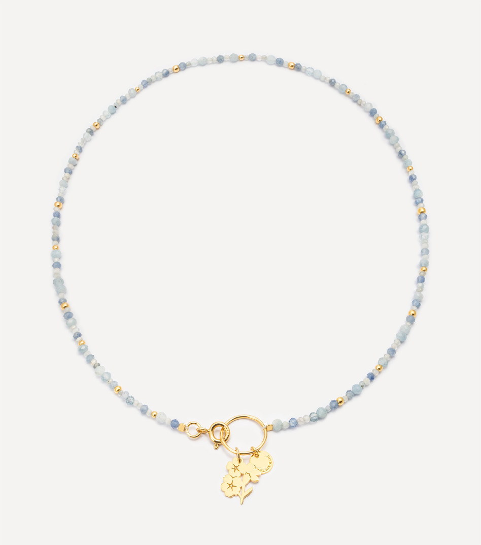 Pozłacany naszyjnik z kamieniami