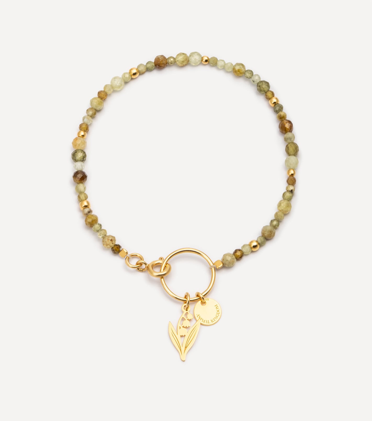 Natural Beauty Gemstone Bracelet in Gold