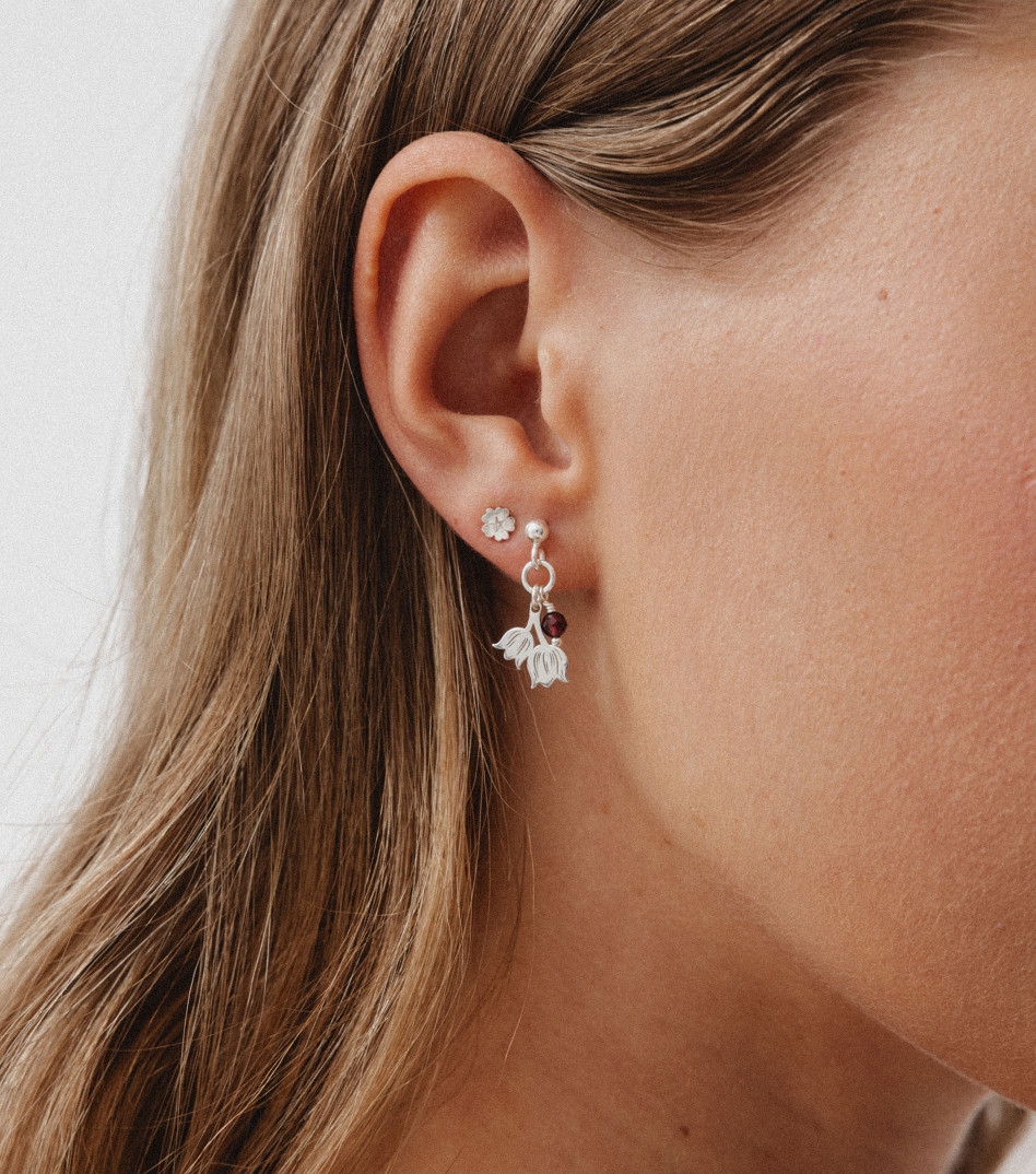 Srebrne kolczyki z zawieszkami