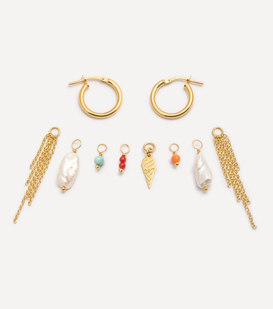 Dolce Salento Hoop Earrings in Gold