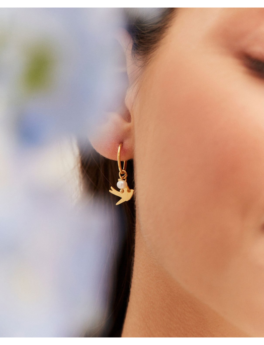 Be Wild gold plated earrings
