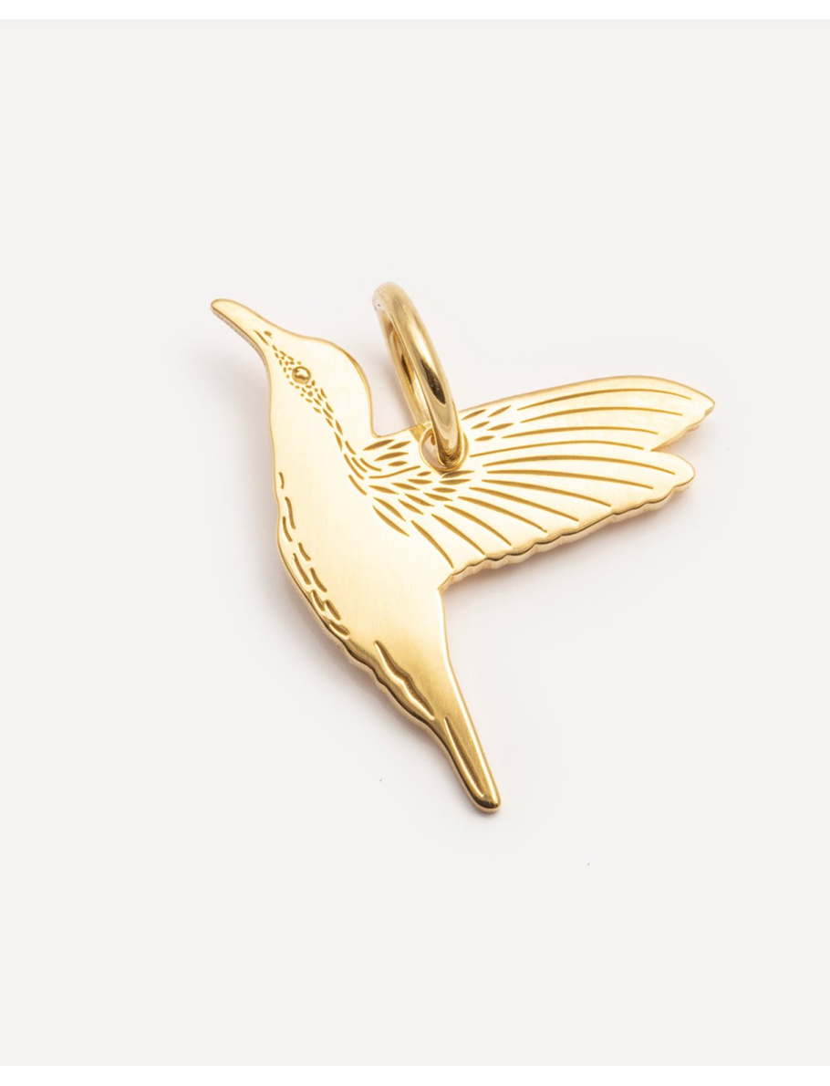 Be natural gold plated charm