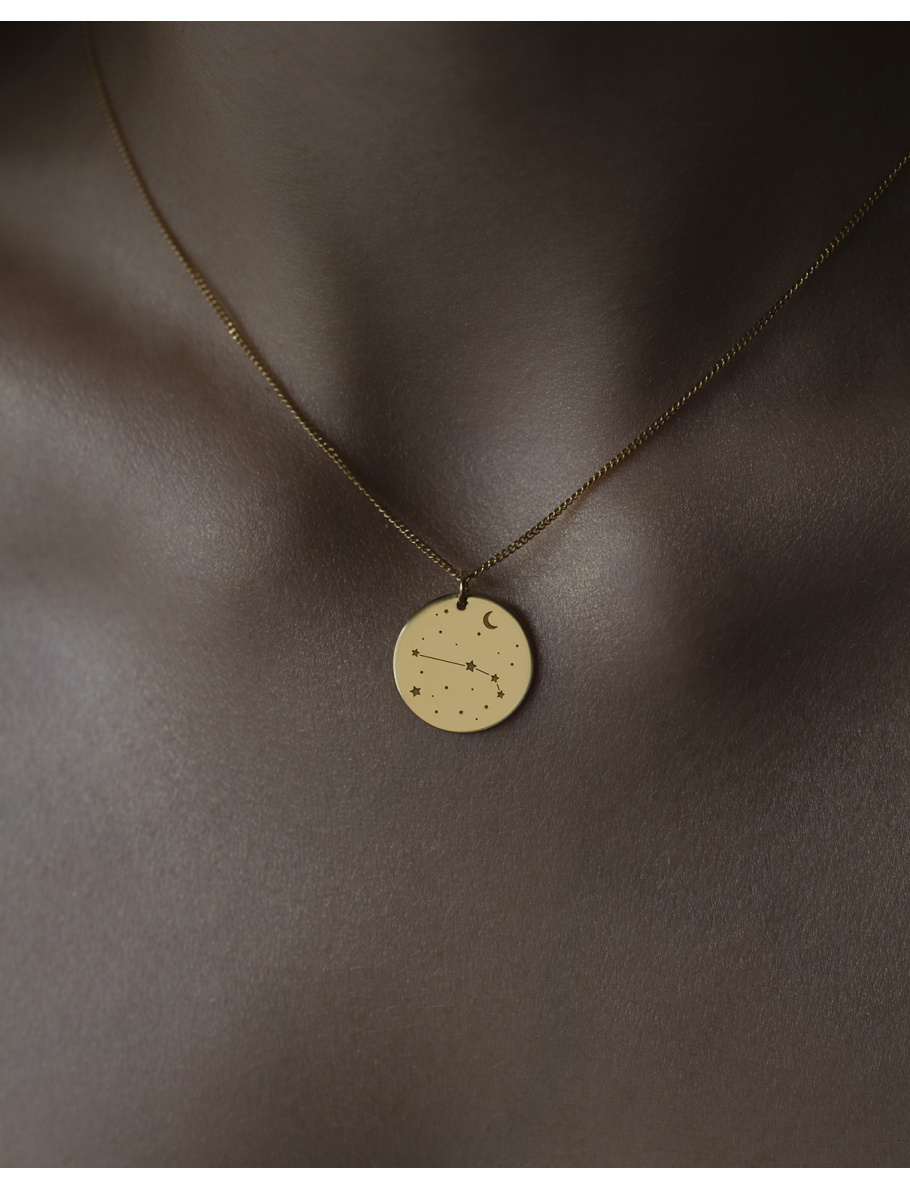 Gold plated Aries necklace