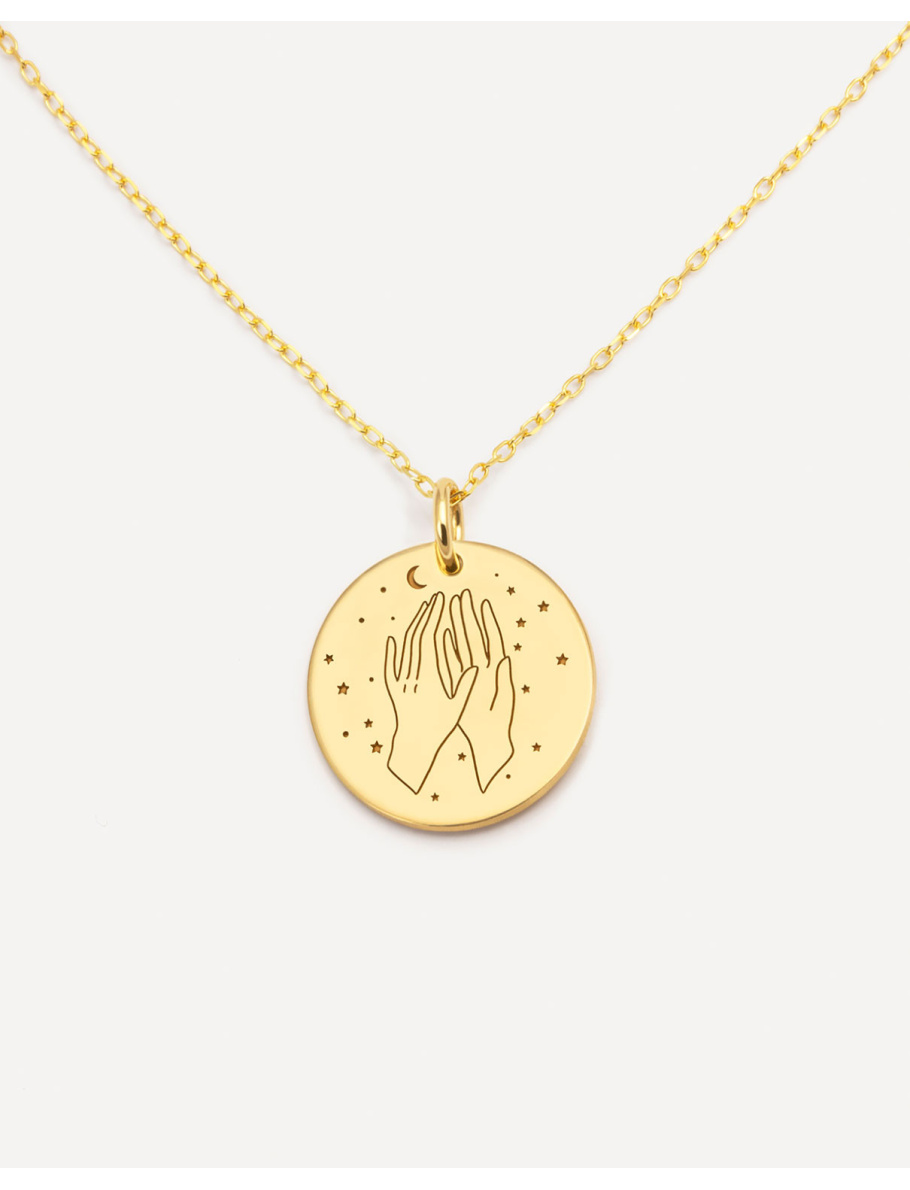 Gold plated Gemini necklace