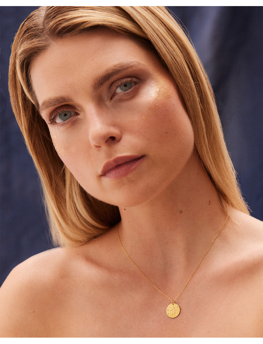 Gold plated Leo necklace