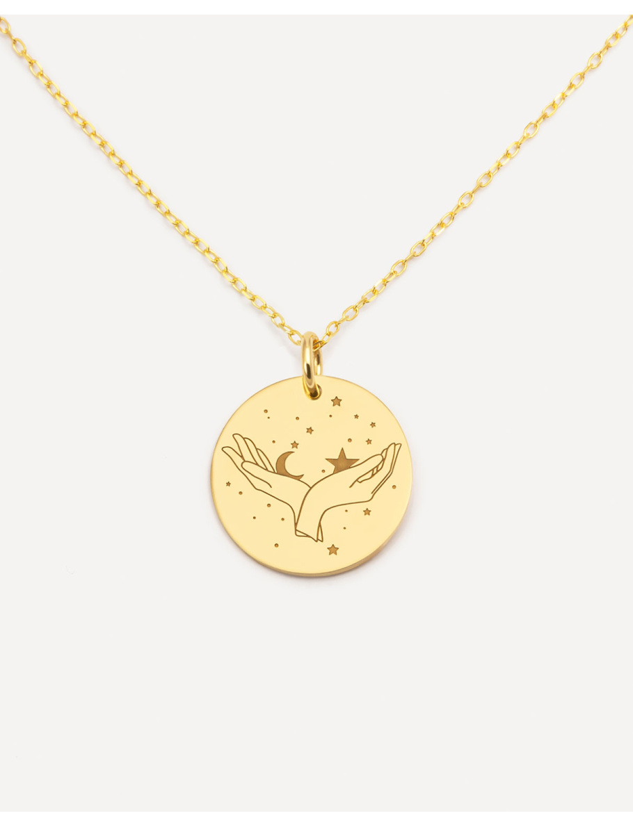 Gold plated Libra necklace