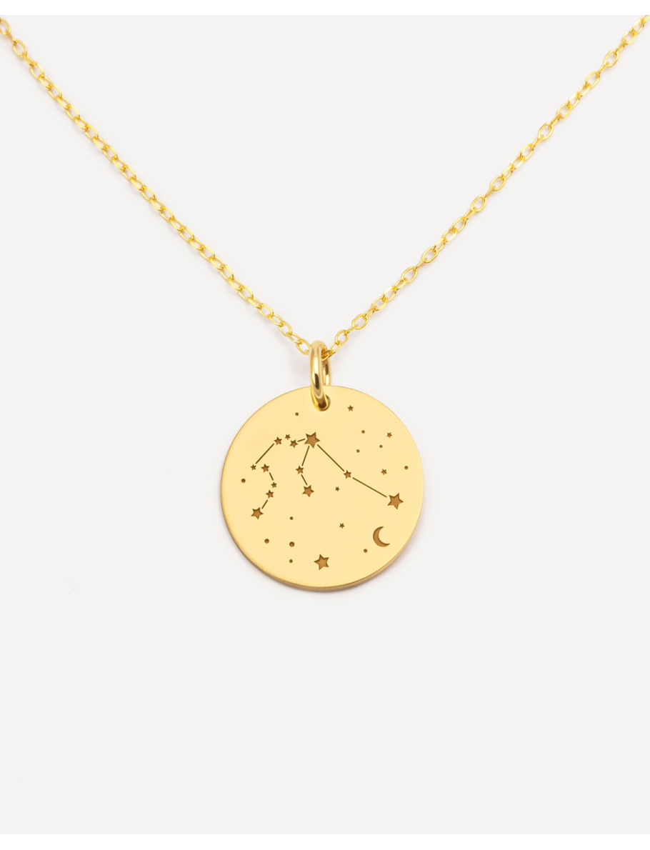 Gold-plated Aquarius necklace