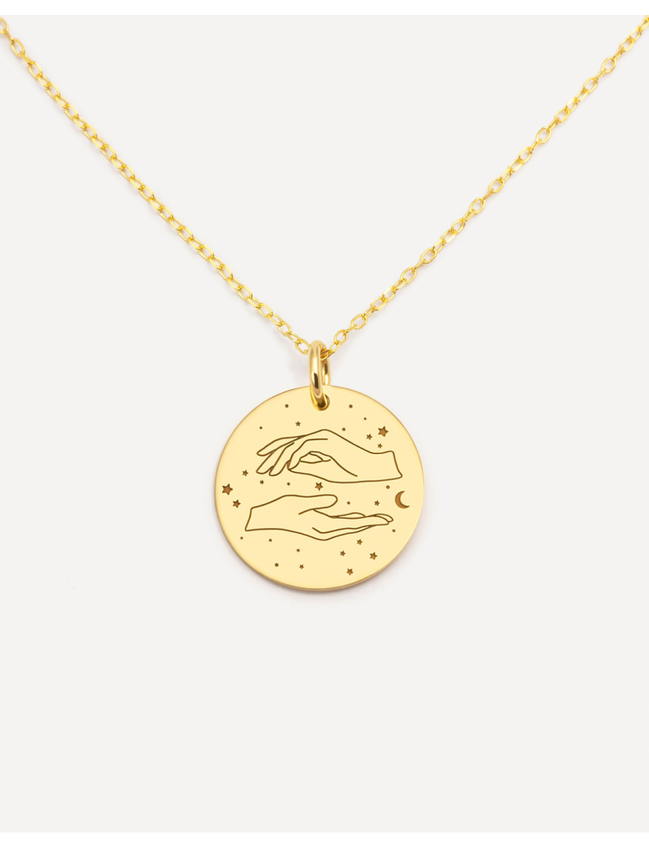 Gold plated Pisces necklace