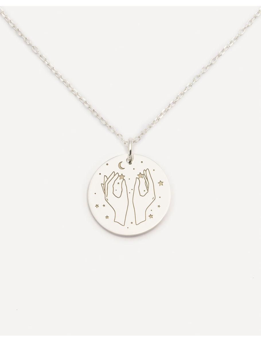 Silver Cancer necklace