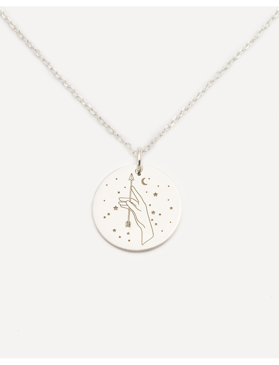 Tipsyfly Sagittarius Zodiac Layered Chain Necklace