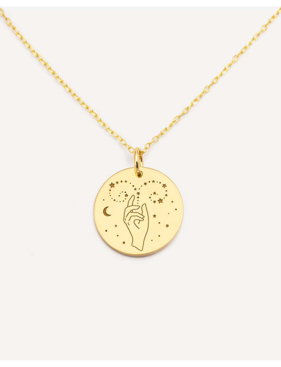 Gold plated Aries necklace