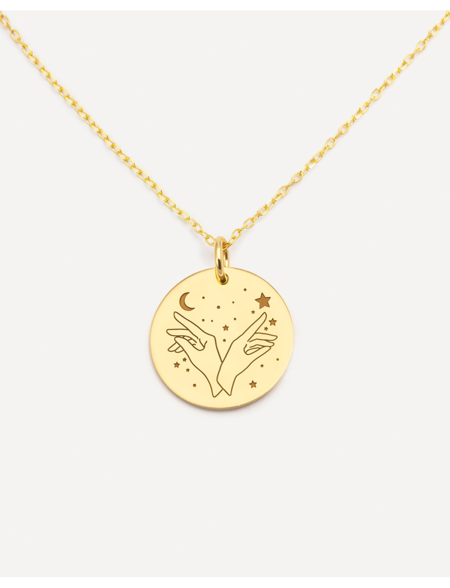 Gold plated Capricorn necklace