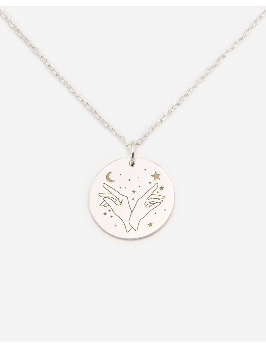 Silver Capricorn necklace