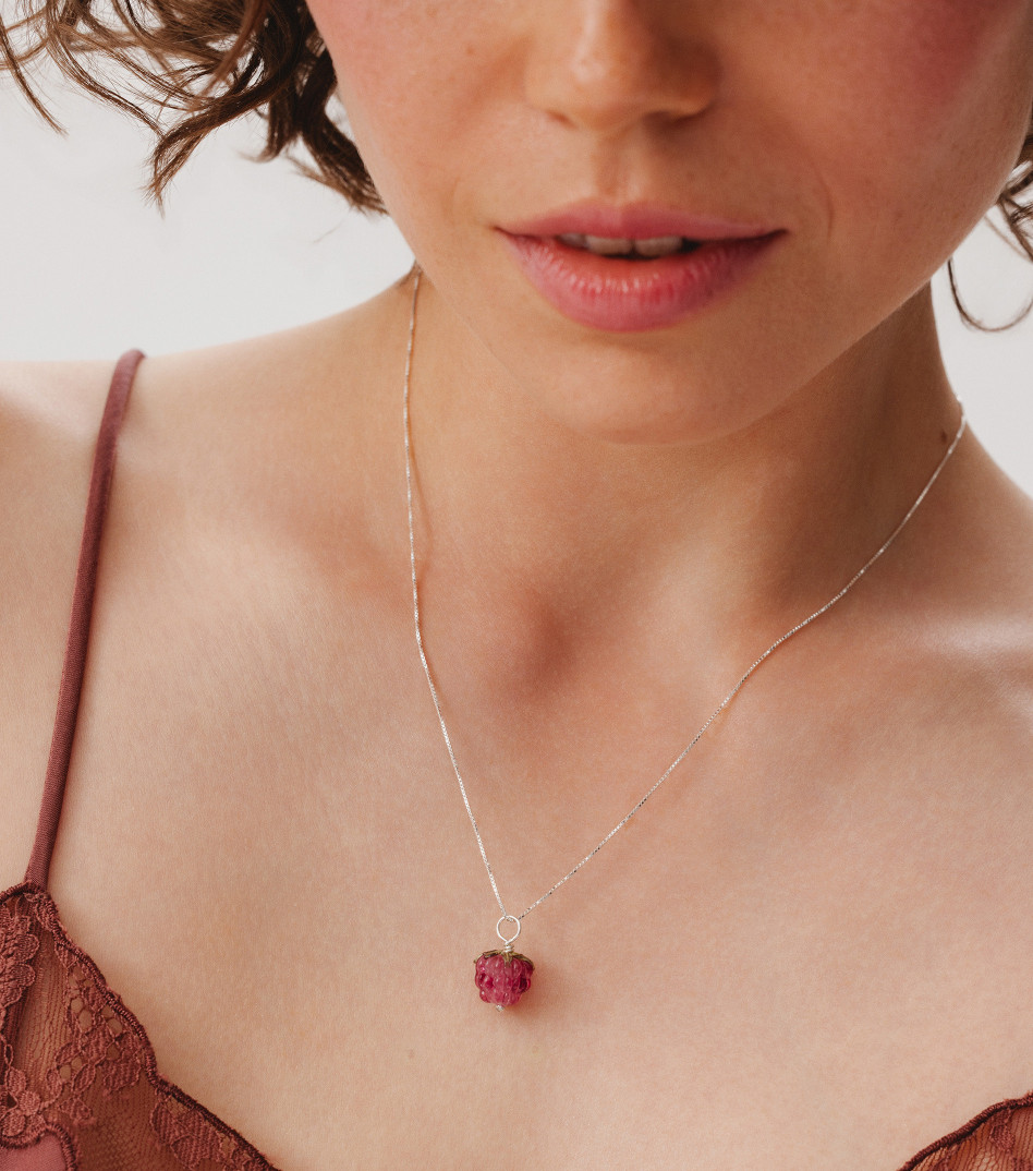 Berry Love Necklace in Silver
