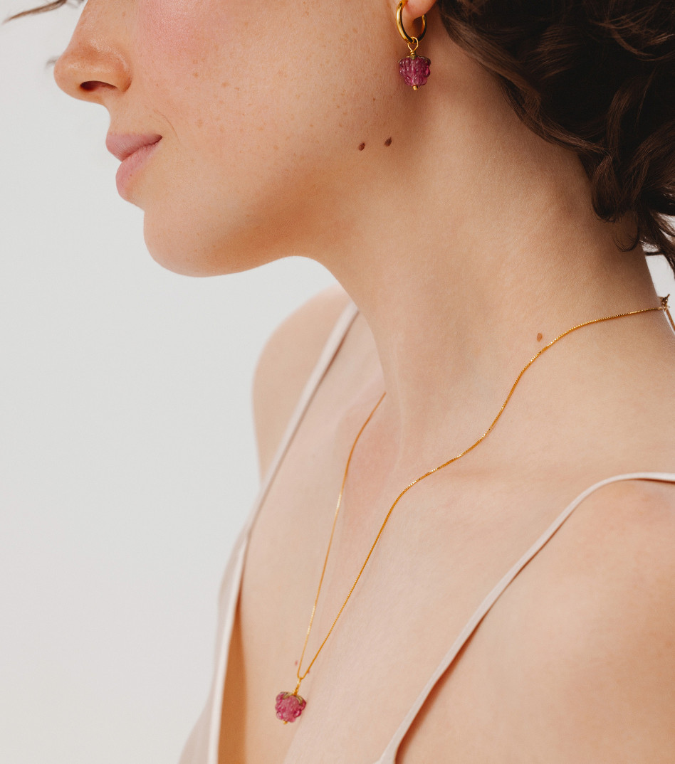 Berry Love Necklace in Gold