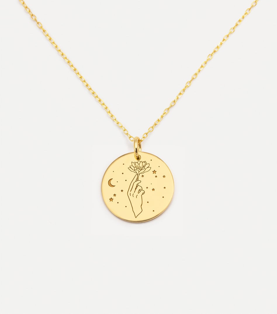 Pozłacany naszyjnik z konstelacją My Zodiac