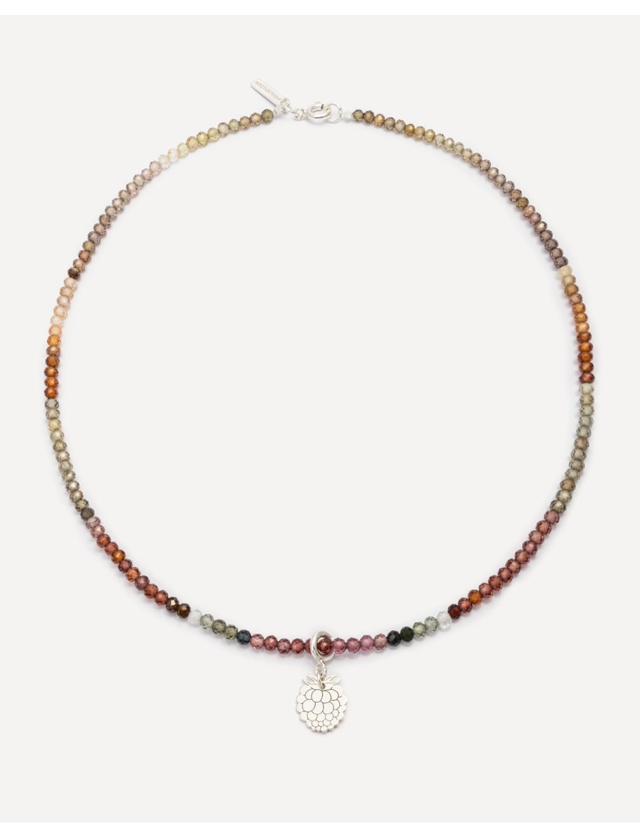 Choker z cieniowanymi spinelami i zawieszką