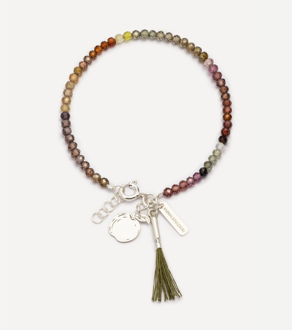 Bransoletka z kamieniami i zawieszką