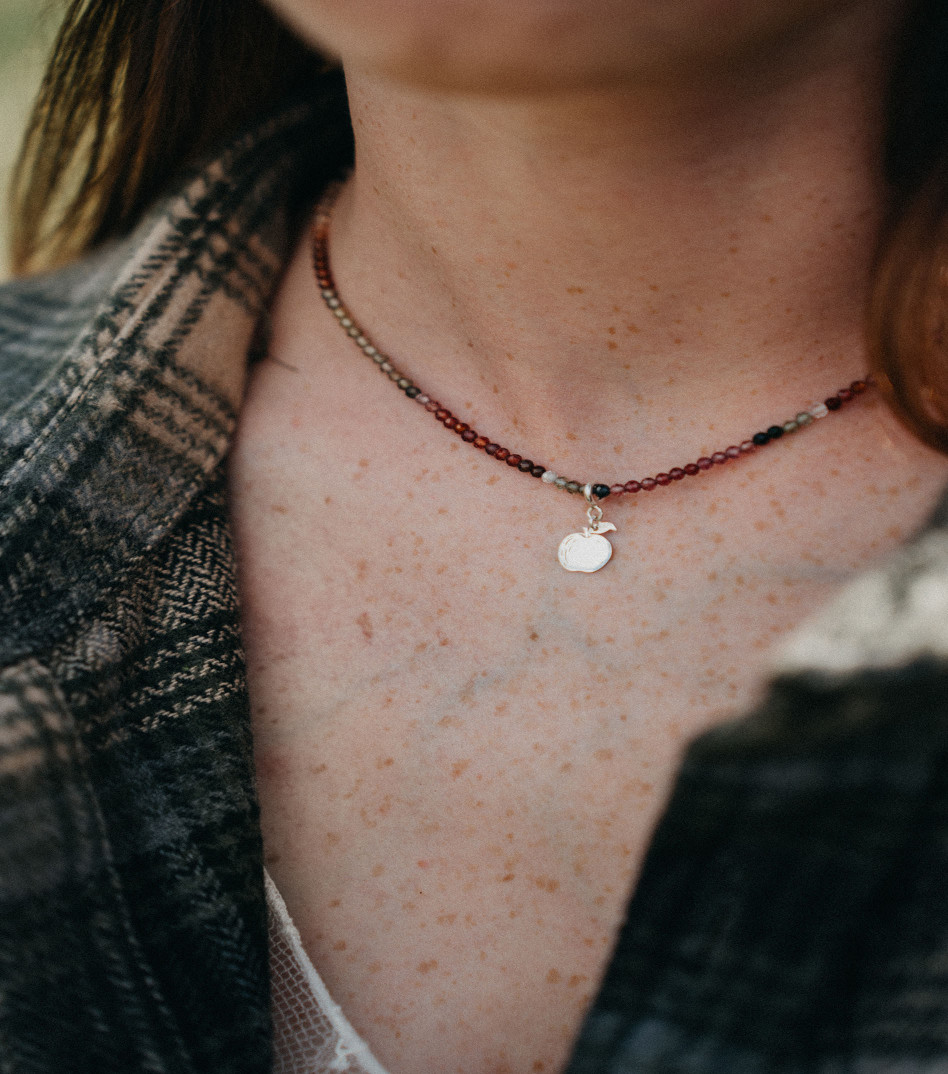 Srebrna zawieszka jabłko