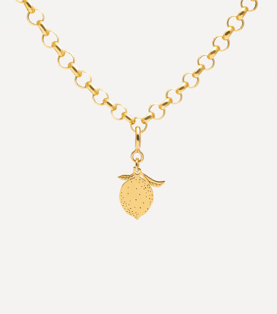 Łańcuszek z dużymi ogniwami i zawieszką