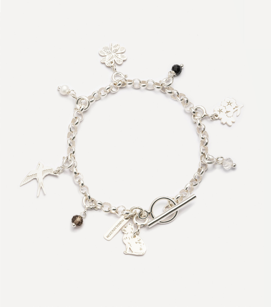 Srebrny kamień do bransoletek i naszyjnków