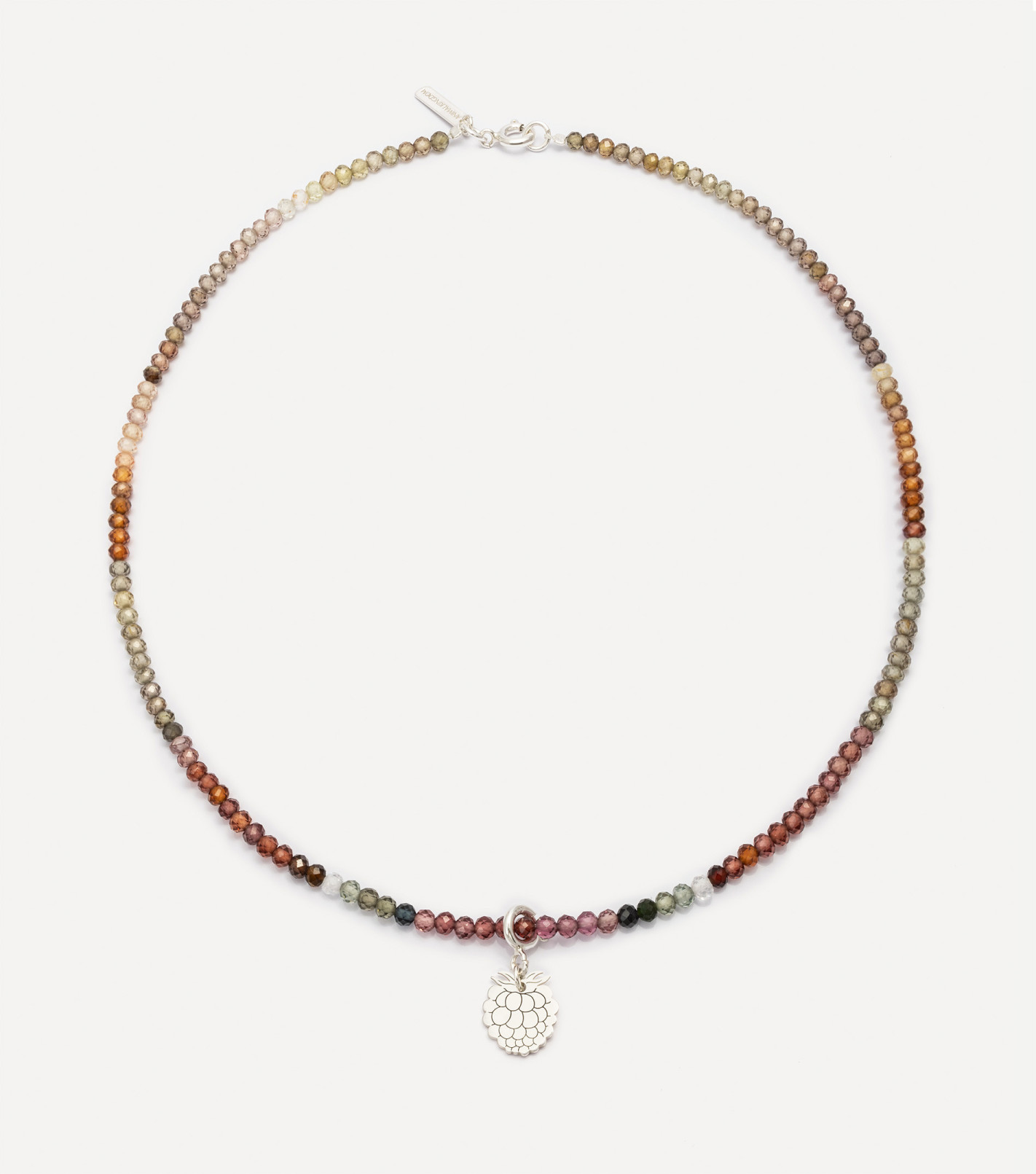 Srebrny choker z kamieniami i zawieszką Srebrny choker z kamieniami i zawieszką