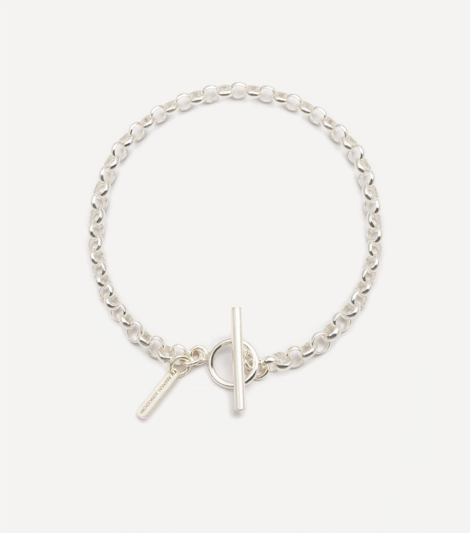 Gruba bransoletka z ozdobnym zapięciem