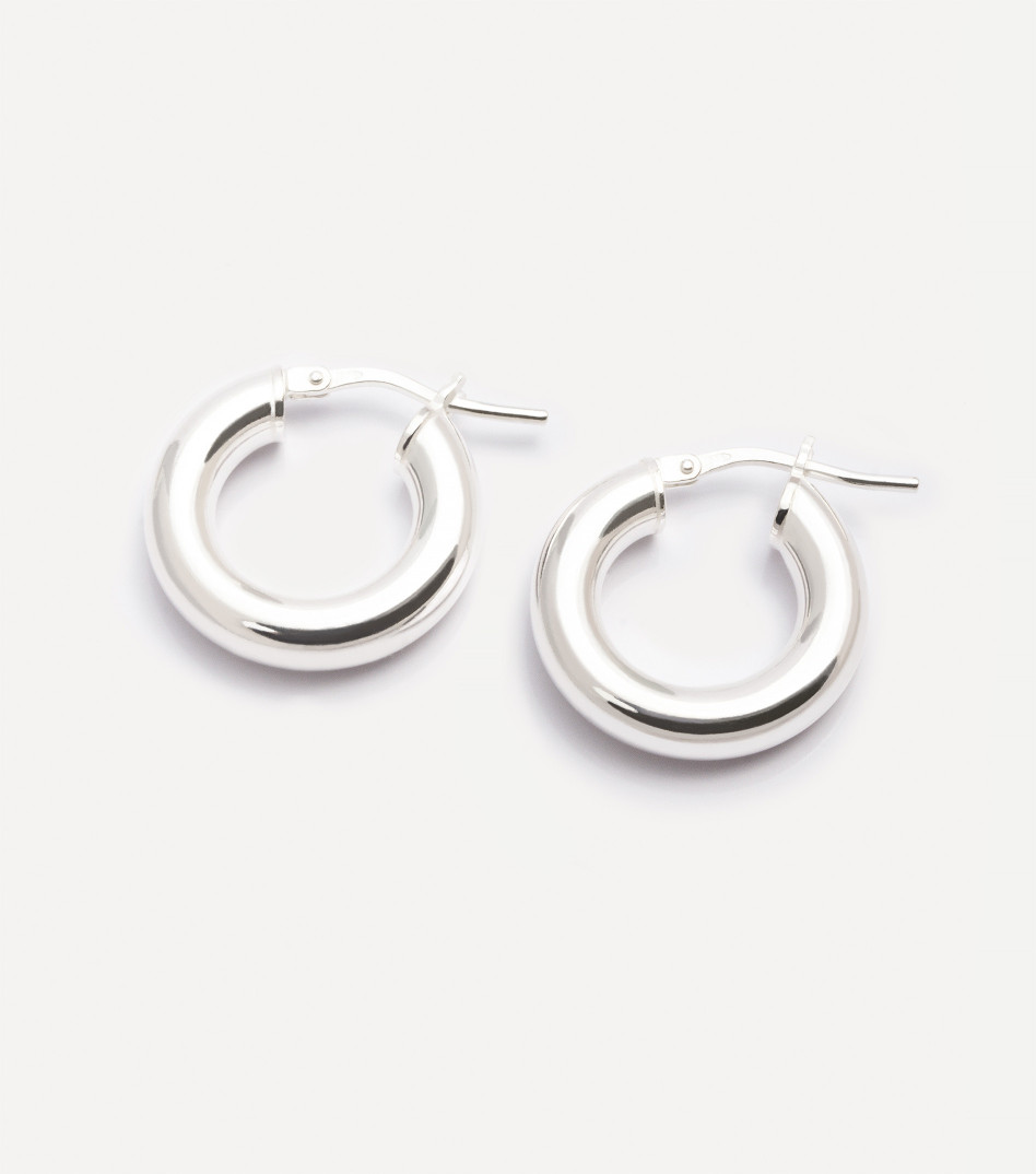 Srebrne kolczyki koła