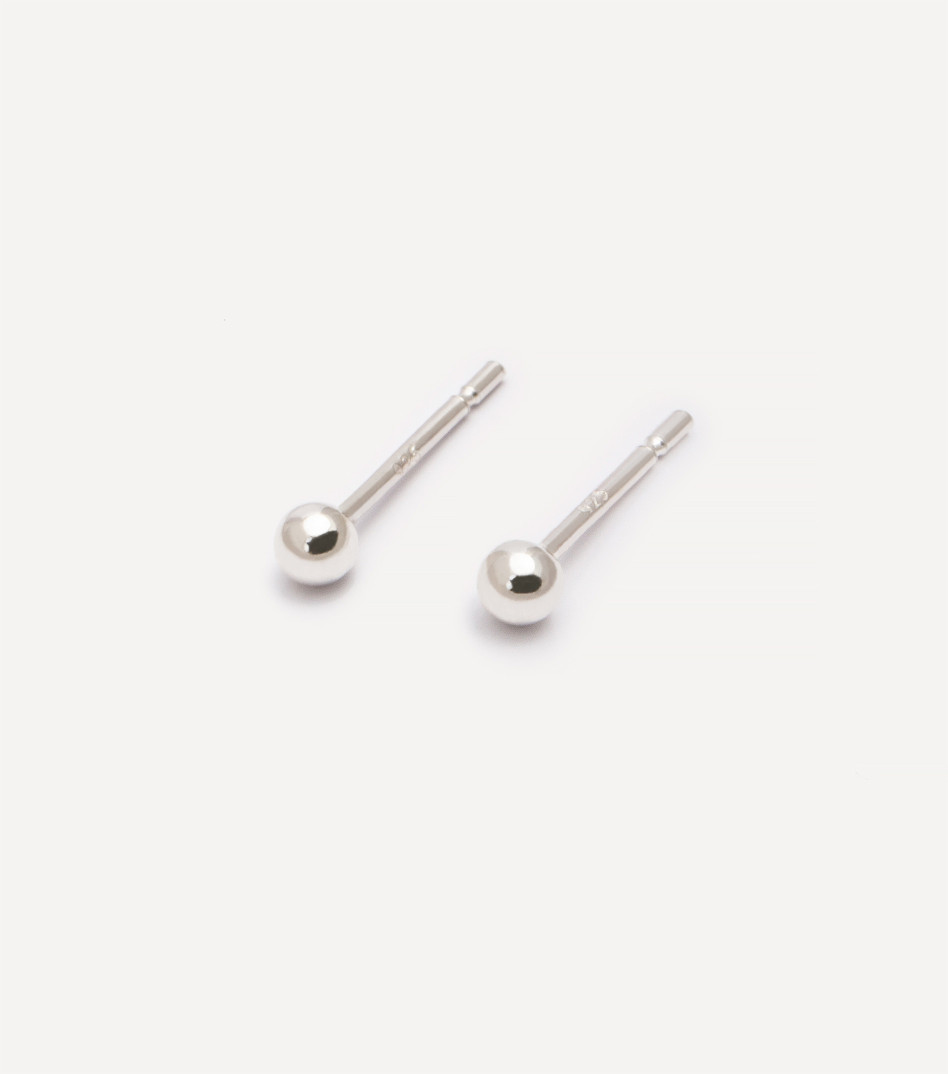 Srebrne kolczyki sztyfty kuleczki