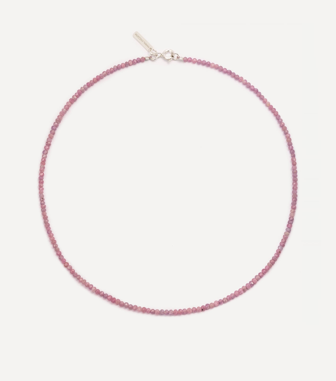 Srebrny choker z kamieniami naturalnymi
