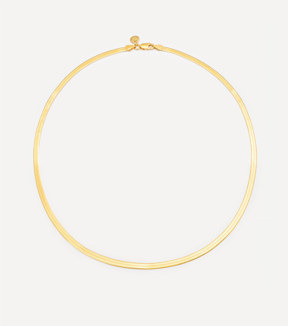 Efektowny naszyjnik typu żmijka