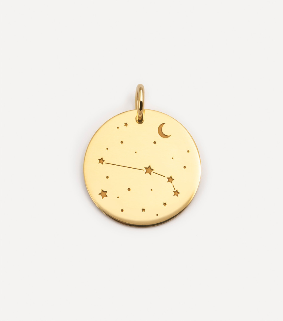 Pozłacana zawieszka z zodiakiem